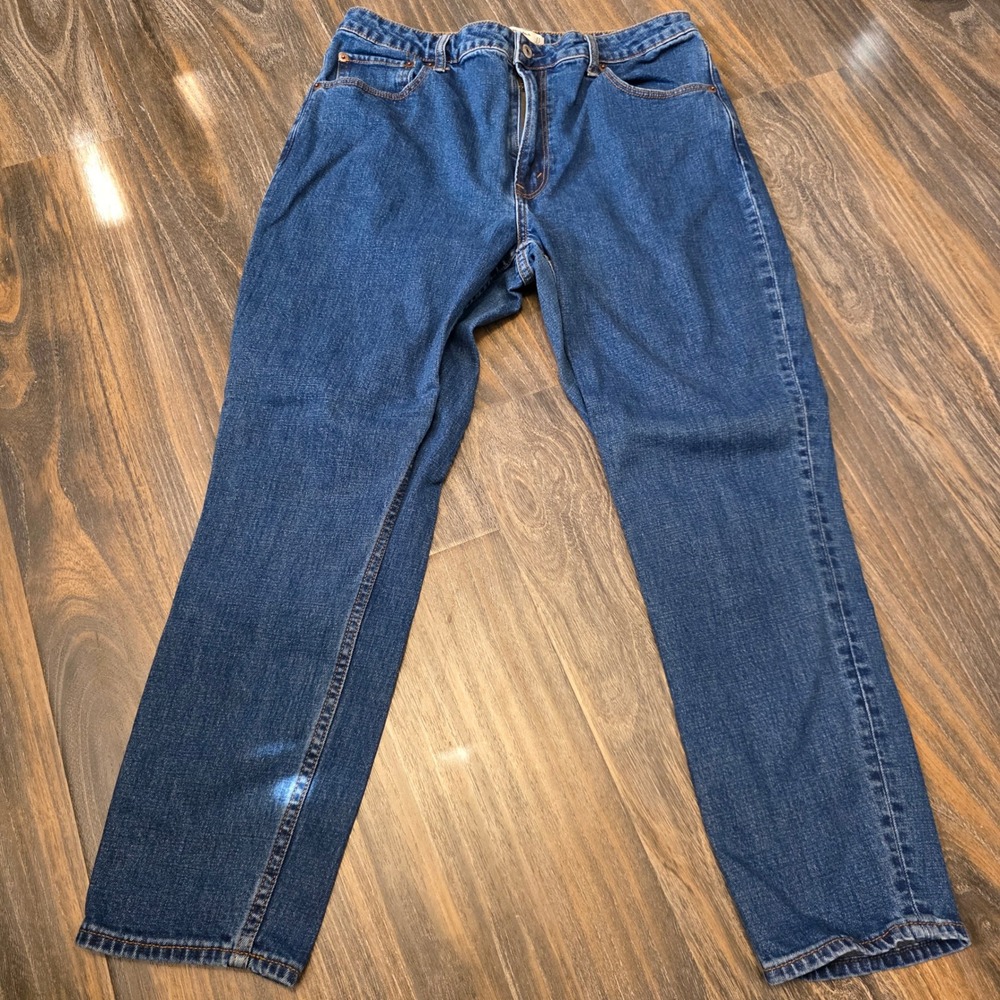 Abercrombie & Fitch Curve Love Skinny High Rise Jeans Blue Size 31 12 Wash